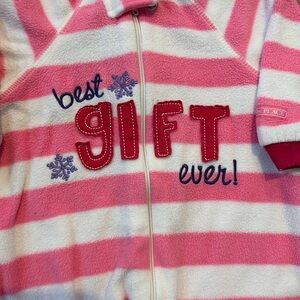 Bundle of Children’s Place and Carter's Holiday Fleece One Piece Pajamas